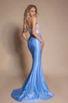 Portia and Scarlett XO014 Lycra Sweetheart Neck Long Dress