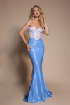 Portia and Scarlett XO014 Lycra Sweetheart Neck Long Dress