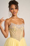 Portia and Scarlett XO047 Tulle Scoop Neck Strapless Dress