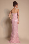 Portia and Scarlett XO054 Sequin Scoop Neck Strapless Dress