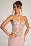 Portia and Scarlett XO057 Beaded Sweetheart Strapless Dress