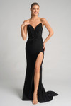 Portia and Scarlett XO067 Jersey Sweetheart Strapless Dress
