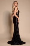 Portia and Scarlett XO074 Satin Square Neck Fitted Dress