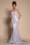 Portia and Scarlett XO097 Metallic Strapless Fitted Dress