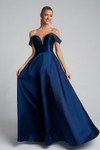 Portia and Scarlett XO117 Satin Off Shoulder Long Ball Gown