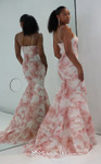 MNM Couture M1133 Tulle 3D Wave Sweetheart Neckline Gown