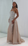 MNM Couture M1189 Embellished Illusion U-neck Strapless Gown