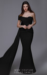 MNM Couture 2718 Off-shoulder Asymmetric Neck Long Gown
