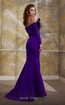 MNM Couture N0566 Two-Tone Crepe Taffeta Long Sleeves Gown