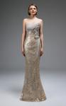 MNM Couture E0105 Sequins Scoop Neckline Strapless Gown