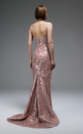 MNM Couture E0105 Sequins Scoop Neckline Strapless Gown