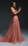 MNM Couture E0113 Sequin Asymmetric Neck Off-shoulder Gown