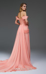 MNM Couture E0113 Sequin Asymmetric Neck Off-shoulder Gown