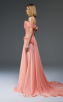 MNM Couture E0113 Sequin Asymmetric Neck Off-shoulder Gown