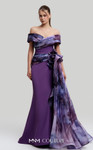 MNM Couture 2692A Off-shoulder Sleeve Fitted Long Gown