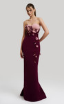 MNM Couture F02917 Floral Sweetheart Neck Strapless Gown