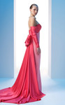 MNM Couture N0609 Pleated Sweetheart Neck Strapless Gown