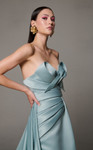 MNM Couture N0626 Sweetheart Crisscross Neck Strapless Gown