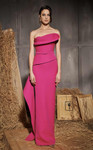 MNM Couture N0647 Rayon Crepe Asymmetric Sweetheart Gown