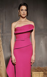 MNM Couture N0647 Rayon Crepe Asymmetric Sweetheart Gown
