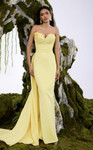MNM Couture N0687 Rayon Crepe Sweetheart Neck Long Gown