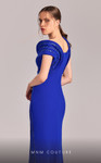 MNM Couture G1833 Crepe Sequin Embroidery V-neck Gown