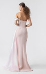 MNM Couture G1900 Crepe Plunging V-neck Off-Shoulder Gown