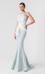 MNM Couture G1904 Strapless High Slit Fitted Mermaid Gown