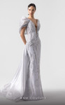 MNM Couture G1939 Embellishments Off-Shoulder Neck Gown