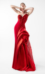 MNM Couture G2006 Crepe Sweetheart Neck Strapless Long Gown