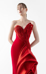 MNM Couture G2006 Crepe Sweetheart Neck Strapless Long Gown