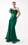 MNM Couture G2023 Crepe Asymmetric Neck Strapless Gown