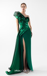 MNM Couture G2023 Crepe Asymmetric Neck Strapless Gown