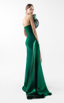 MNM Couture G2023 Crepe Asymmetric Neck Strapless Gown