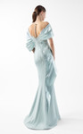 MNM Couture G2024 Sculpted Crepe Lace Illusion Tulle Gown