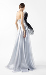 MNM Couture G2042 Lace Organza Ruffles Strapless Long Gown