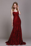 Amelia Couture R015 Spaghetti Straps Sleeveless Long Dress