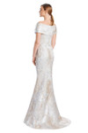 Alexander by Daymor 3203 Brocade Off Shoulder Collar Gown
