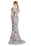 Alexander by Daymor 3205 Brocade One Shoulder Sleeve Gown