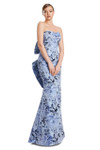 Alexander by Daymor 3206 Brocade Draped Bustier Long Gown