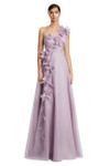 Alexander by Daymor 3209 Organza 3D Flower One Shoulder Gown