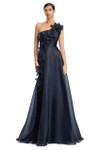 Alexander by Daymor 3209 Organza 3D Flower One Shoulder Gown