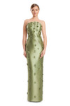Alexander by Daymor 3220 Satin Twill 3D Flowers Bustier Gown