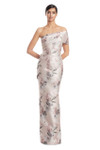 Alexander by Daymor 3223 Brocade One Shoulder Collar Gown