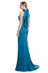 Alexander by Daymor 3225 Satin Back Tie Halter Neck Gown