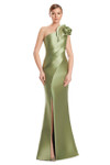 Alexander by Daymor 3230 Satin Twill One Shoulder Long Gown