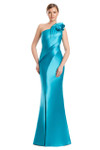 Alexander by Daymor 3230 Satin Twill One Shoulder Long Gown