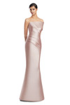 Alexander by Daymor 3232 Satin Twill Asymmetrical Neck Gown