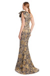 Alexander by Daymor 3233 Brocade One Shoulder Bow Long Gown