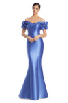 Alexander by Daymor 3254 Satin Twill Off Shoulder Long Gown